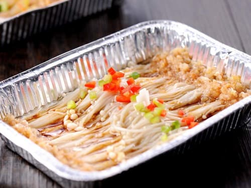 西乌珠穆沁锡纸烤金针菇